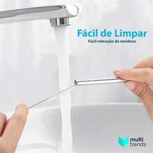 Stainless Steel Straw Kit 30cm With Silicone Tip And Cleaning Brush - Ideal For 1200ml 40oz Thermal Mug - 紫丁香 - 查看 7