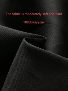 Men's Straight Leg Casual Pants With Side Jacquard Patchwork, Fall - Red - View 3