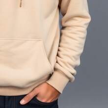 Premium Thick Sweatshirt For Intense Cold Weather - Stylish And Comfortable - 米色 - 查看 4