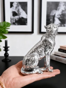 1 bức tượng báo hoa mai bằng nhựa resin, đồ trang trí phong cách cổ điển cho phòng học, lối vào, văn phòng, trang trí khách sạn - Nhiều màu - Xem 4