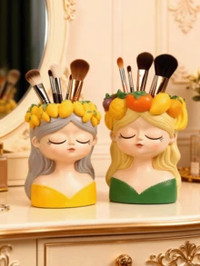 1pc Creative Little Fairy Makeup Brush Storage Tube Bàn trang điểm Phấn mắt Bút chì kẻ mày Cọ bút chì Giá lưu trữ, Đồ trang trí văn phòng cao cấp sang trọng nhẹ cho bé gái, Quà tặng lưu trữ để bàn hình trái tim nữ tính cho bé gái, Quà tặng tốt nhất, Mùa đông, Đồ trang trí, Nhà, Đồ trang trí đám cưới, Đồ trang trí nhà cửa, Hộp đựng đồ trang sức, Đồ trang trí tiệc Ngày lễ tình nhân Sinh nhật, Cho ngày lễ Bãi biển, Bộ sưu tập phòng tắm, Bộ sưu tập phòng ngủ, Sức chứa lớn - 2 tùy chọn màu sắc - Xem 14