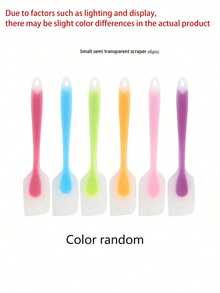 1/3/6pcs, Silicone Spatula, Mini Silicone Spatula, Fruit Jam Spatula, High Temperature Resistant Cream Spatula, Mixing And Baking Tools, Kitchen Utensils, Apartment Essentials(Long 21cm/8.26in) - Multicolor - View 9
