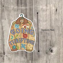 Going Thrifting" Vinyl Sticker - Reusable, Mixed Colors Decal For Cars, Laptops, Motorcycles & Water Bottles - Multicolor - View 3