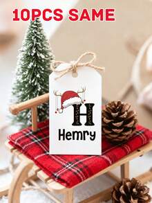 10/20/30/40/60pcs, Christmas Gift Tag Template, Deer Antlers Christmas Hat Letter Labels, Editable Watercolor Christmas Treat Tag, Holiday Photo Gift Tag Template, Printable Merry Christmas Photograph Tag, Birthday Party, Custom Tags, Thank You Tag, Gift Tags, Custom Gift Tags, Personlised Gift Tag, Merry Christmas, Christmas Tags, Xmas Tags, Custom Christmas, Custom Xmas Tags, Christmas Name Tags, Custom Christmas Nam, Xmas - Multicolor (Christmas Style) - View 12
