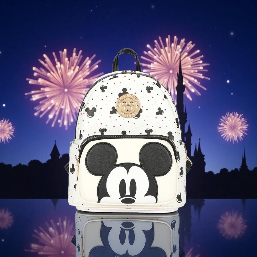 Disney 1 件迪士尼官方授權可愛米老鼠設計背包耐用適合日常使用可愛寬敞通勤旅行迪士尼米老鼠印花背包時尚舒適且完美的禮物 - DHF41214-A - 查看 1