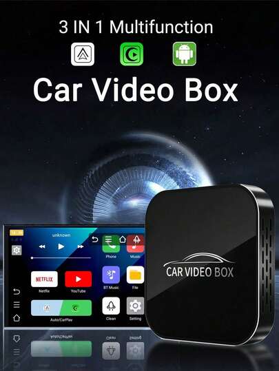 XUDA NY 3-I-1 Multifunktion Android 12.0/CarPlay/Android Auto Bilvideobox Funktion Inbyggd APP Trådlös CarPlay/Android Auto