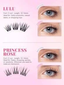 Mlen Diary Lashes Clusters, 93pcs C Curl 12-16mm Individual Lashes, DIY Manga Eyelash, Reusable Natural Fluffy Lashes At Home