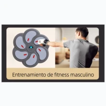USB recarga juguetes de entrenamiento de boxeo musical, con efectos LED dinámicos - equipos de fitness, mejora el tiempo de coordinación y respuesta, es la opción ideal para regalos de vacaciones - Rosa - Ver 8