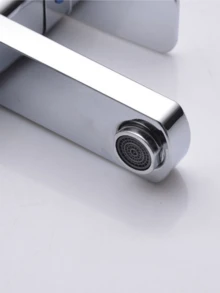 1 Vòi chậu rửa mặt vuông màu đen hiện đại có chức năng điều chỉnh nước nóng lạnh - Thép không gỉ, thiết kế tối giản cho mặt bàn trang điểm, phòng tắm và xe RV, Vòi phòng tắm RV | Hoàn thiện kim loại bóng bẩy | Phụ kiện phòng tắm bằng thép không gỉ, Dụng cụ phòng tắm - Nhiều màu - Xem 5