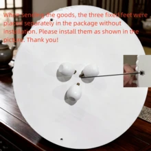 1个12英寸圆形托盘，家居装饰 - 白色木珠托盘 - 装饰性圆形托盘，适用于客厅、咖啡桌、厨房餐桌装饰或乡村风格餐盘，圣诞家居装饰礼品