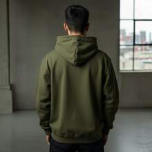 Premium Thick Sweatshirt For Intense Cold Weather - Stylish And Comfortable - Verde - Ver 2