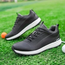Men's Golf Shoes, Anti-Slip, Breathable, Comfortable - Black - View 7