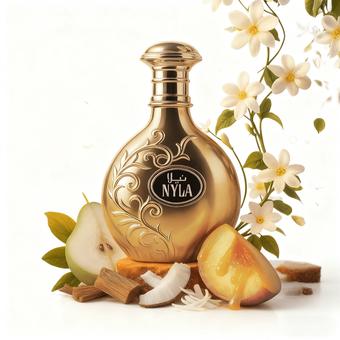 Arabiyat Prestige Nyla-Elle Eau De Parfum 2.7FL.OZ For Women Fragrance Perfume Scent Elegant Refined Enhance Convenient Size Women's Jasmine Floral Scented - Ideal Christmas Gift - 花卉印花 - 查看 1