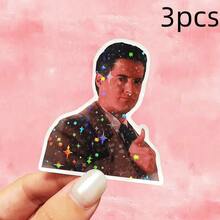 Twin Peaks: Agent Dale Cooper Sticker - Vinyl Sticker With Book And Cat Graphic, Weather-Resistant Car Sticker, Suitable For Cars, Trucks, SUVs, Cat Stickers, Humorous Stickers, High-Quality Adhesive Backing - Multicolor - View 14
