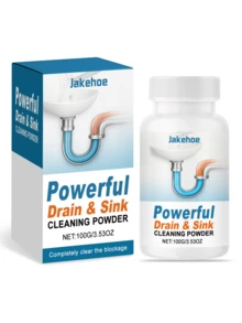 jakehoe Drain Unclogging Powder, Kitchen & Bathroom Pipe Cleaner, Odor Removal, Dissolves Blockages (Random New/Old Model Shipped) - Powdery - View 7