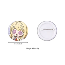 1 Stück 4,4 cm/1,73 Zoll süßer Anime-Charakter Anstecknadel, Knopfbrosche, Kleidungszubehör, Taschenzubehör, geeignet zum Sammeln, interessante Geschenke für Freunde