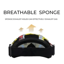 4pcs Outdoor Sports Gear Set: Windproof Goggles & Multifunctional Neck Gaiters, Ideal For Cycling, Hiking & Tactical Activities, Excellent For Wind/Dust Protection & Stylish Versatility - Blue and Green Mirrored Surfaces Paired With a Green Face Mask - View 3
