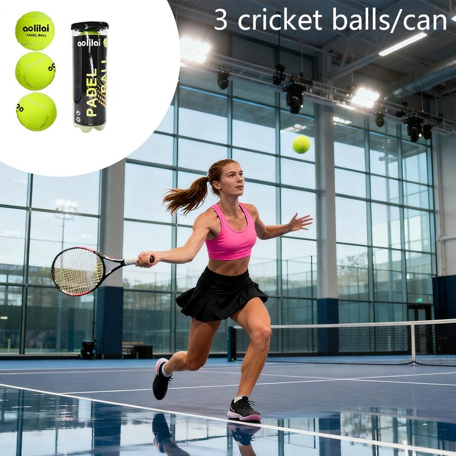 1 Can Of 3pcs Wool Felt Tennis/Racquetball Balls, Suitable For Match And Training, 45% Wool + Rubber Material, Elastic, Pressurized Sealed Can For Easy Carrying
