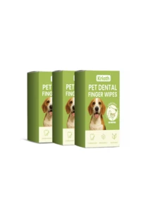 Pet Dental Cleaning Wipes, Gentle Teeth Care Finger Wipes For Cats And Dogs
