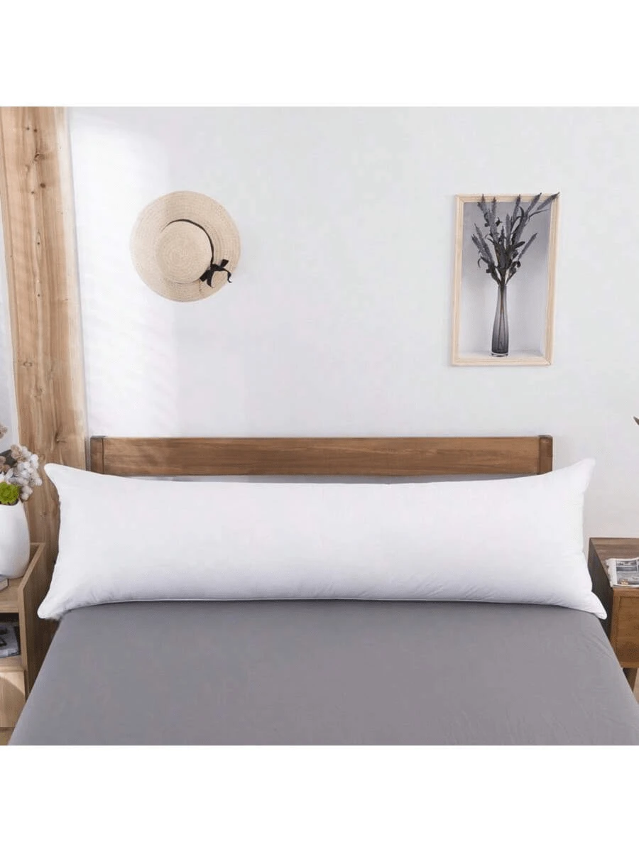 1pc Oversized Body Pillow - Side Sleeper Breathable Full Body Pillow - Adult Soft Long Bed Pillow, 20*54 Inches
