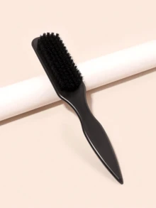 1pc Smooth Back Comb - Unisex Hair Comb Suitable For Styling Fine To Medium Hair Textures, Tames Frizz And Flyaways. Works With All Hairstyles To Create Sleek Ponytails/Buns. Leopard Print Long-Handled Beard Brush & Cleansing Brush Hairbrush, Comb, Grooming Tools, Hair Care Products, And Essential Accessories - Multicolor - View 18