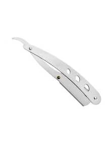 1pc Folding Razor,Foldable Barber Blade,Folding Shaving Shave Beard Cutter With Blade,Professional Manual Shaver Straight Edge Barber Razor,Hair Clipper Straight Razor Men's Shaving Manual Facial Care Beard Hairdressing Tool Manual Barber Razor, Stainless Steel Straight Edge Razor, Suitable For Barber Shop And Home Use