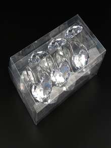 12 piezas Gancho de cortina de ducha con diseño de corazón - transparente - Ver 9