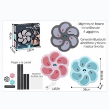 USB recarga juguetes de entrenamiento de boxeo musical, con efectos LED dinámicos - equipos de fitness, mejora el tiempo de coordinación y respuesta, es la opción ideal para regalos de vacaciones - Rosa - Ver 12