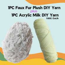 Soild Color Fancy Faux Fur Yarn For Hand Knitting Clothes, Hats, Scarf, Handbags - Multicolor - View 7