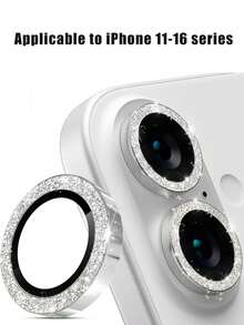 3pcs Camera Lens Protector Film For IPhone 17/17 Pro/17 Pro Max/16 Pro Max/16 Pro/16 Plus/15/14/13/12/11, AR+AF Tempered Glass, 9H Scratch-Resistant, Metal Independent Lens Cover, Anti-Drop, HD Clear, Shiny Silver - Silver - View 20