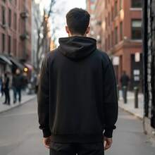 Premium Thick Sweatshirt For Intense Cold Weather - Stylish And Comfortable - Negro - Ver 2
