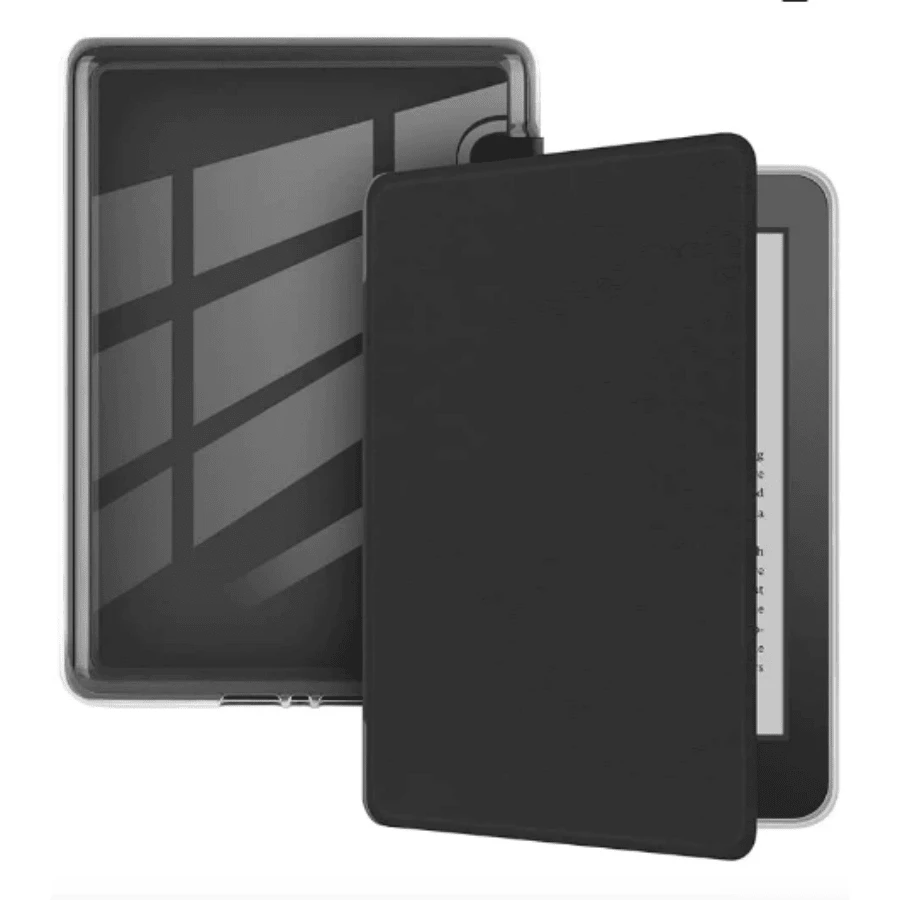 Magnetic Acrylic Case Cover For Kindle 11th, 10th, And 12th Generation 2022 KPW6543 (2024) 6-Inch - 黑色 - 查看 1