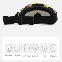 4pcs Outdoor Sports Gear Set: Windproof Goggles & Multifunctional Neck Gaiters, Ideal For Cycling, Hiking & Tactical Activities, Excellent For Wind/Dust Protection & Stylish Versatility - Blue and Green Mirrored Surfaces Paired With a Green Face Mask - View 2