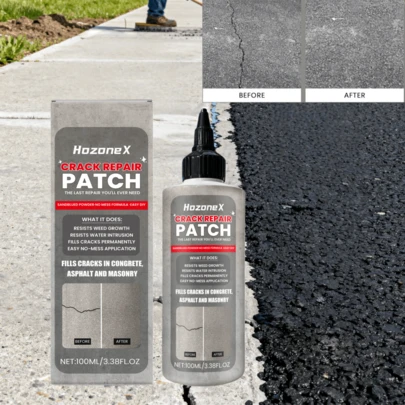 HozoneX Crack Repair Filler, Suitable For Concrete And Asphalt Waterproofing, Durable And Easy To Operate Filler