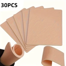 15/10/5/3/1片装硅胶纹身练习皮，3毫米双面仿真皮肤，适用于永久化妆训练用品和纹身配件