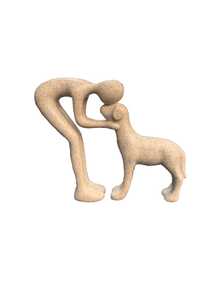 1件狗狗雕塑，家居装饰，可爱狗狗雕像，适用于办公室、客厅、卧室、家中，宠物爱好者纪念礼物 - 彩色 - 查看 14