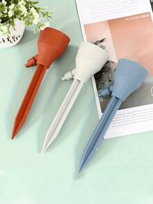 5pcs Plant Auto Watering Pointed Tips With Adjustable Flow Rate Auto Drip Irrigation Kit, Slouchy Person Potted Plant Drip Irrigation, Automatic Watering Device For Indoor And Garden Plants, Battery-Free, Fits Standard Threaded Bottles - Multicolor - View 12