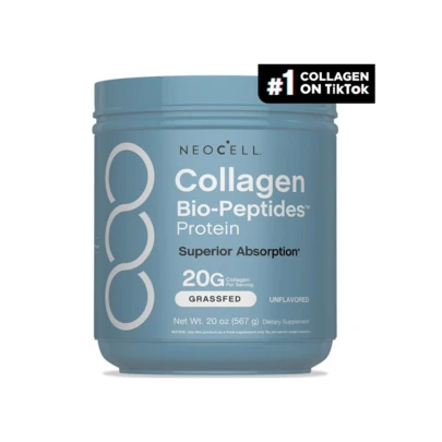 Miriyalyad NeoCell Collagen Bio-Peptides Powder | 20oz | Super Hair, Skin, And Nails | Superior Absorption | Grassfed Protein Supplement | Advanced With 18 Essential Amino Acids