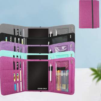 Portable Folder Multi-Functional Storage Bag With Pen Loop/Phone Pocket Trifold Cover For Journals Notebook Phone It Is The Perfect Gift To Give To Friends At Christmas. For Women For Men Card Wallet Men Gift Ideas