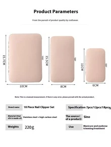 23pcs Professional Nail Clippers Kit For Both Fingernail And Toenail Trimming Needs Quality Nails At Home With Essential Tools Pedicure Care Manicure Set - Multicolor - View 8