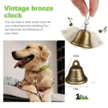 Dog Collar Bell Clasp, Pet Creative Toy, Dog Training Iron Bell Open Cow Bell