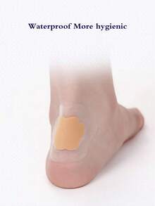 10/20pcs Silicone Shoe Inserts, Pain Relief Pads, High Heel Cushions, Foot Care Adhesive Hydrogel Pads, Shock Absorbing Cushions - Apricot-flower Shaped - View 3