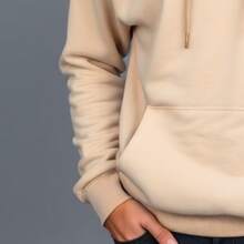 Premium Thick Sweatshirt For Intense Cold Weather - Stylish And Comfortable - 米色 - 查看 5