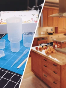 3.38oz/100ml Measuring Cups, PP Thickened Measuring Cups, Graduated Plastic Beakers, Liquid Measuring Cups Multi-Functional Graduated Cups For Kitchen Lab - Multicolor - View 5