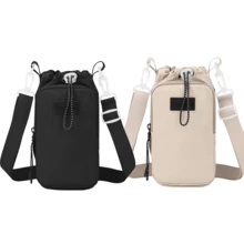 YOONI 1 件/2 件韩版时尚牛津布斜挎包，防水水壶/玻璃杯架，多层设计，可放置手机和硬币，适合健身房、徒步旅行、户外、女士单肩包 - 彩色 - 查看 22