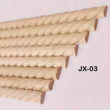 10 thanh/40cm hạt gỗ tự nhiên trang trí - Viền cuộn bán nguyệt, thích hợp cho trang trí nhà cửa DIY, tủ, đồ nội thất, tấm ốp, kệ, cửa, tường, khung cửa sổ - Đồ thủ công bằng gỗ chưa hoàn thiện, bề mặt nhẵn, vân gỗ rõ nét. - Nhiều màu - Xem 12