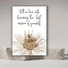 Framed 2D Flat S Wood Frame Canvas Print Decorative , Wild Flowers Quote Art, Minimalist Poster, Bohemian Style, Indoor Home Wall Decoration Art, Bedroom Decoration, Living Room Art, Quote Artwork, Floral , Framed Print, Highquality Print, Decorative Poster, Interior Designers, Art Lovers, 2D Flat, Perfect For Room Decor - Đóng khung - Xem 5