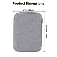 旅行电子产品收纳袋便携式电缆收纳袋用于存放电子配件盒，用于电线、手机、充电器、闪存盘（黑色/灰色/深蓝色/孔雀蓝/紫红色/紫色）