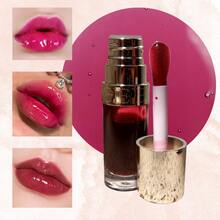 XINSON Brillo Labial Gloss Oil Lip Espejo Brillante, Aceite De Labios Claro Y Cristalino Tipo Jalea, Borra Finas Líneas Y No Es Pegajoso Ni Se Desvanece De Color. Hidratación Duradera con Color Con Aplicador Grueso Aromas Frutales Gege Bear - Set 2 - Ver 10