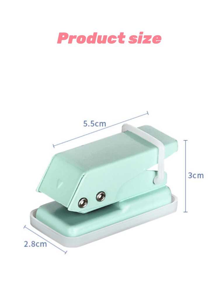 1个迷你单孔打孔器，6毫米圆孔，带防滑可拆卸底座和锁扣，适用于剪贴簿、相册、贺卡和其他DIY工艺品，以及返校季和学习用品。 - 彩色 - 查看 7